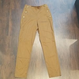 Real Button Flap Closure Ankle Pants